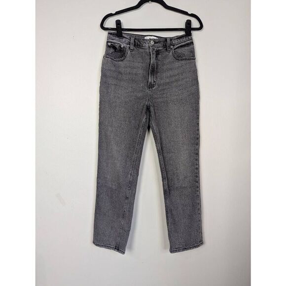 Abercrombie & Fitch the ankle straight ultra high rise jeans size 28 US 6 - Picture 1 of 6